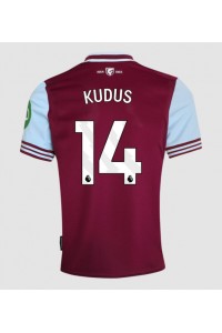 West Ham United Mohammed Kudus #14 Fotballdrakt Hjemme Klær 2024-25 Korte ermer